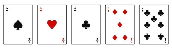 ポーカーのスリーカード